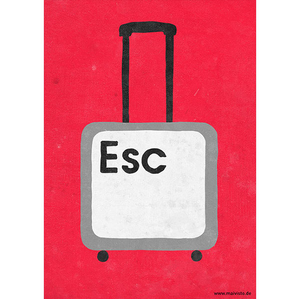 50 Mindshots from Sergio Ingravalle on Behance #suitcase #escape