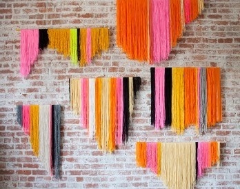 100 Creative DIY Wall Art Ideas to Decorate Your Space #threads #colour #art