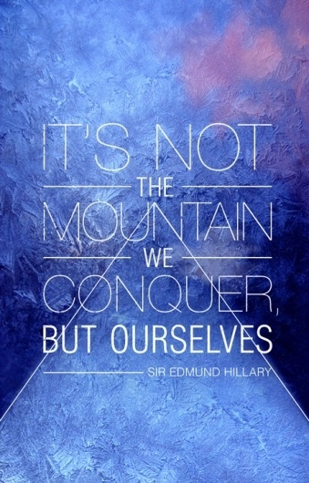 Vinay Ranchhod | Portfolio – Blog #mountain #quote #edmund #hillary #typography