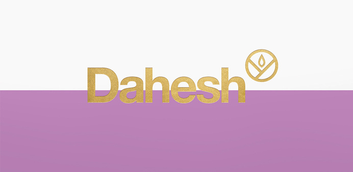 Menta Picante | Dahesh #logotype #menta #pink #brand #gold #purple #logo #picante