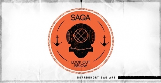 Saga Outerwear Collection. on the Behance Network #logo #design #vintage