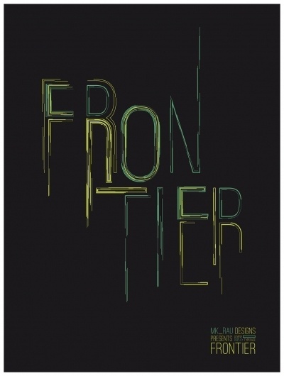 2ef2mvc.jpg 1,207×1,599 pixels #frontier #typography #yellow #treatment #type #teal #green