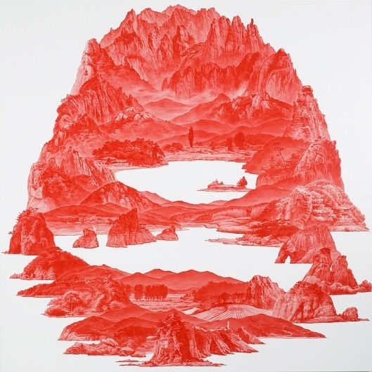 urban taster | stuff we like | Page 5 #illustration #mountains #red