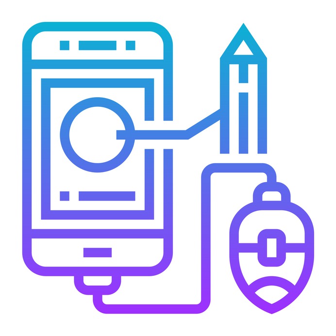 See more icon inspiration related to blog, online content, click, electronics, article, pencil, smartphone, online, marketing, social media, mobile and mouse on Flaticon.