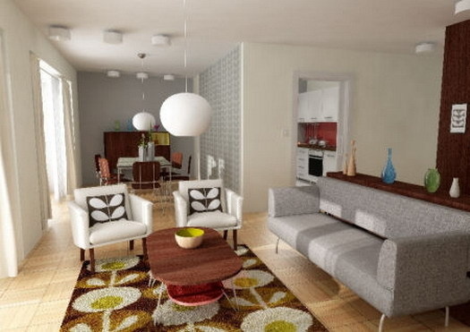 Modern Retro Interior Home Design Style Classic living #interior #modern #design #retro #home #class #style