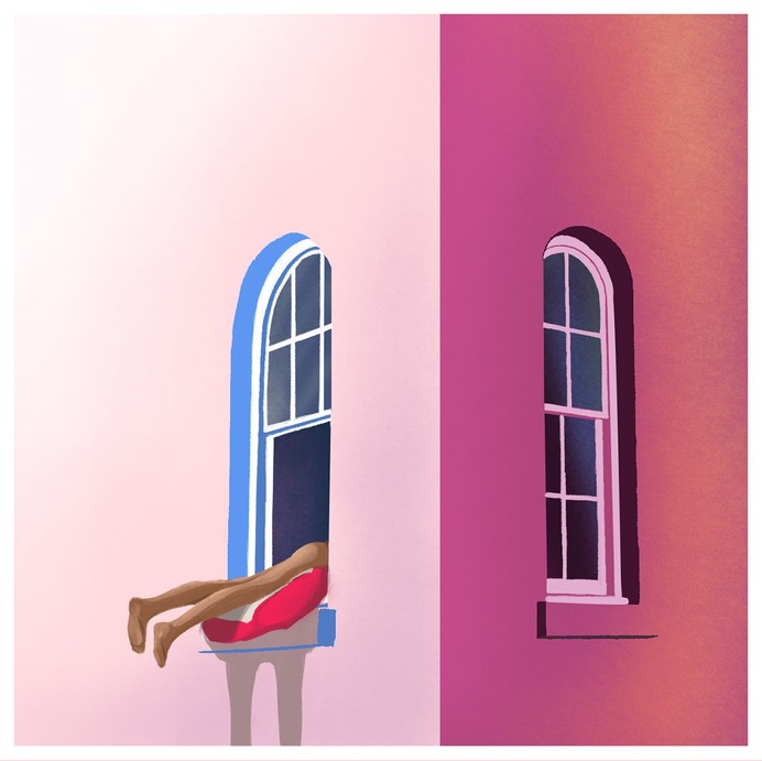 window is the new beach sun tanning bikini corona days quarantine