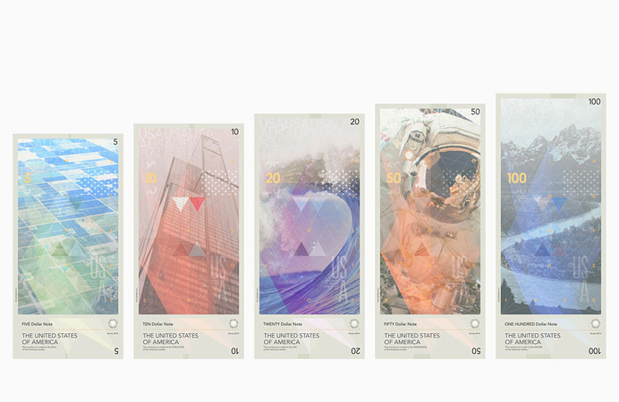 travis purrington proposes radical redesign of US dollars #us #money