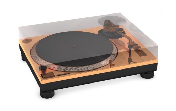 Golden Turntable Art Print at Søciety6 #cgi #cinema4d #technics1200 #gold #digitalart #vinylrecord #turntable #edm #dj #rickardarvius