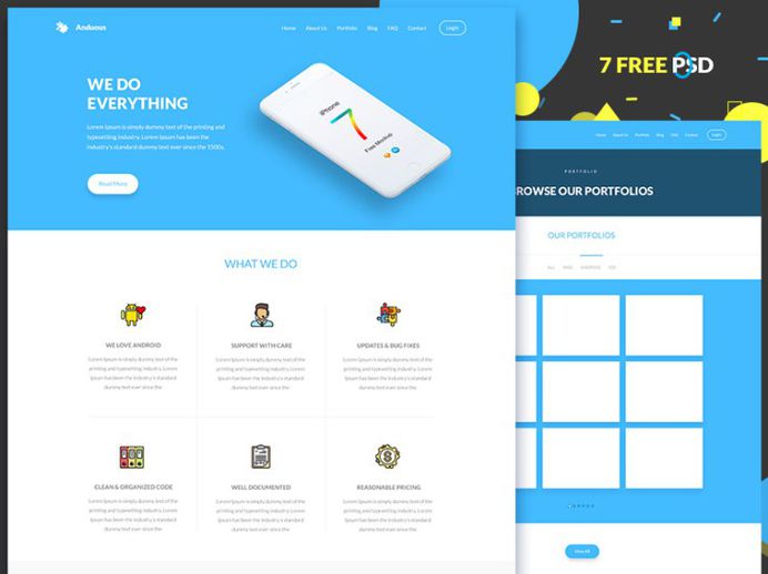Anduous Free Flat Agency Website Template