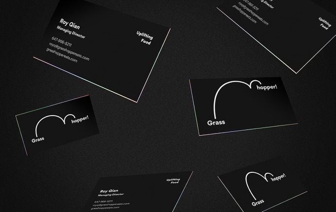 Business Cards for Plant-based restaurant Grasshopper