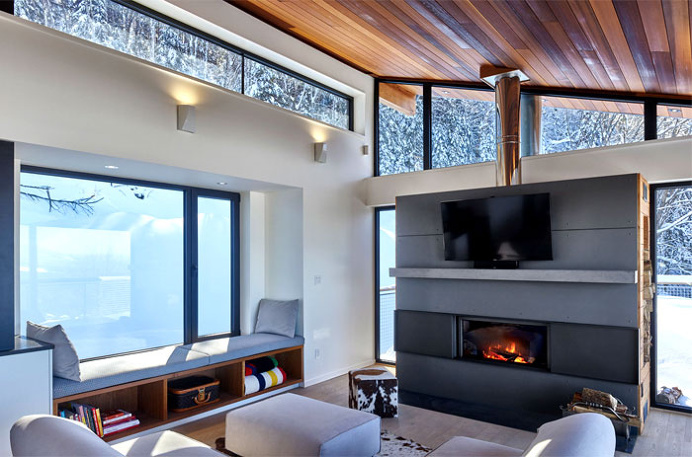 Ski Chalet by Robitaille.Curtis - #architecture, #house, #home, #decor, #interior, #homedecor,