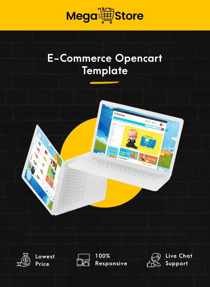 #MegaStore - #Opencart #MultiPurpose #Responsive #Theme | #TemplateTrip #eCommerce #Website #Design #Template