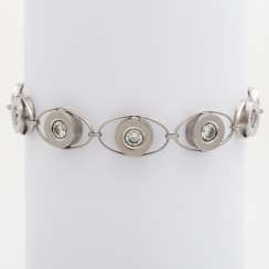Bracelet set with 10 brilliant-cut diamonds together approx 5.5 ct