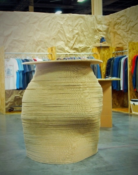Cardboard Podium : Adrineh Asadurian #fabricated #digitally #podium #cardboard