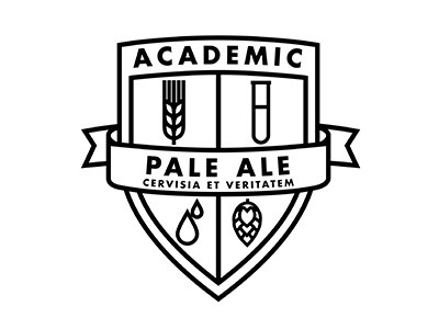 Academic Brewery #brewery #beer #badge #crest #shield #logo