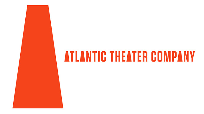 logo, pentagram, scher, paula, atlantic theater, orange, identity