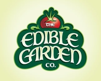 edible garden #garden #edible #design #logo