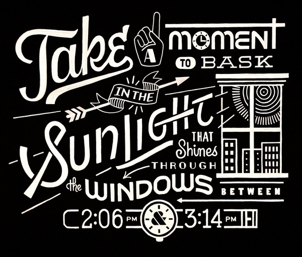 Assemblage 2 of 7 #lettering #mural #of #window #type #bw #friends