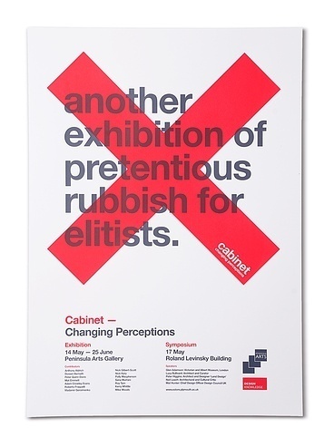 Cabinet Poster #design #typography #poster #simple #swiss