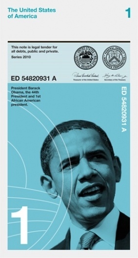 $1, The first African American president #note #money