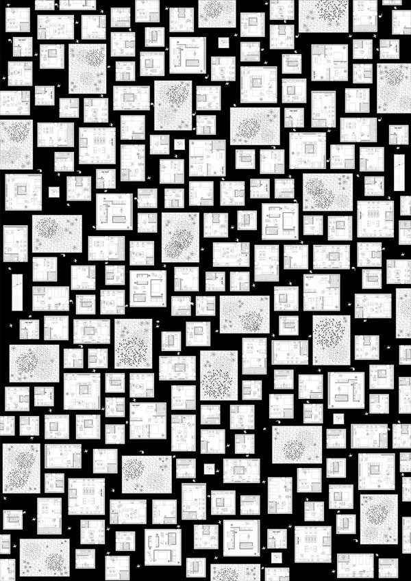 Grundrisse, Housing Solutions for the Immaterial Worker / Microcities #architecture #drawing