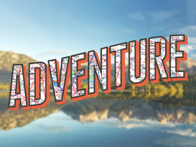 Adventure #dribble #type #travel #map