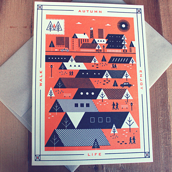 Enjoy Seasons Cards #holstee #illustration #autumn