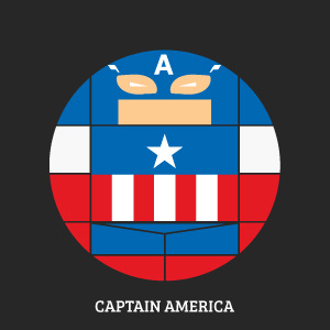 Projekt Sirkols #round #captain #circles #avengers #marvel #america