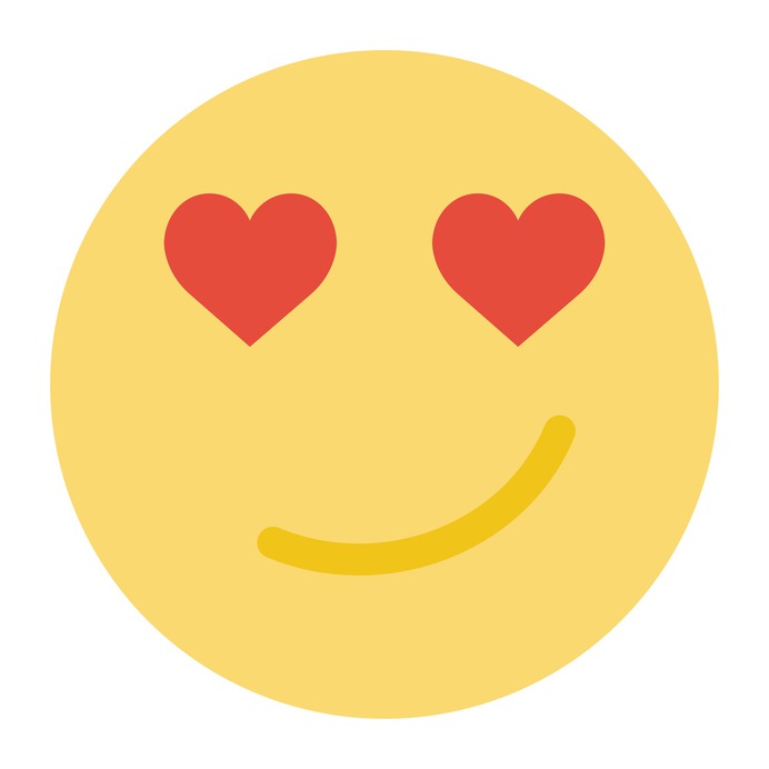 See more icon inspiration related to smile, face, emoticon, in love, emoticons, smiling, square, rounded and interface on Flaticon.