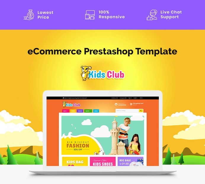 #Kids #Fashion Club - #Prestashop #Responsive #Theme | #TemplateTrip #eCommerce #Website #Design #Template