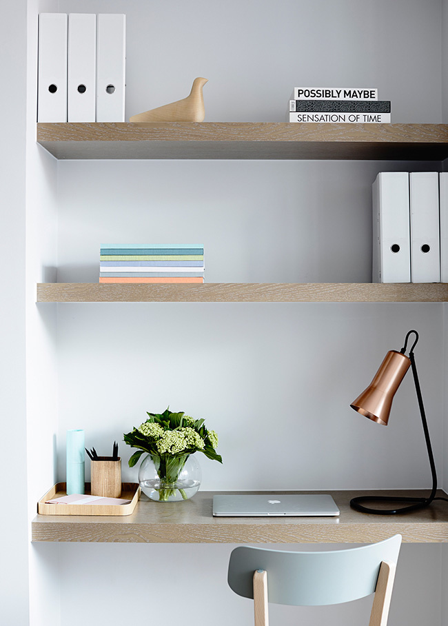 Soft colors & Scandinavian inspiration – Home office