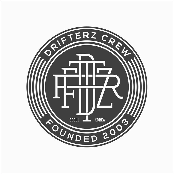 Drifterz Crew #logo #monogram #mark #branding #brandidentity #hiphop #typography