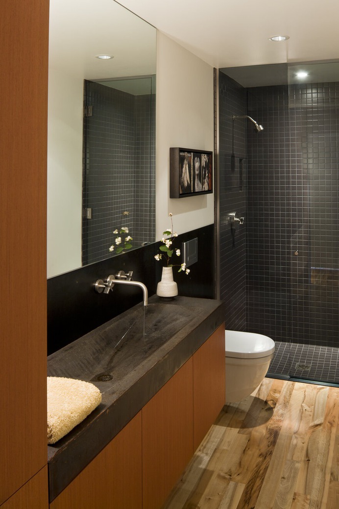 bathroom, a Mid-Century Transformation by Rerucha Studio