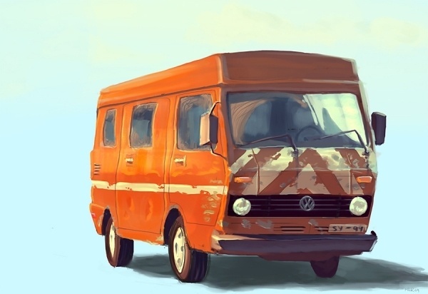 http://www.oscarmar.com/index.php?/work/illustration/ #truck #wagen #van #oscar #volks #illustration #cartoon #mar #car