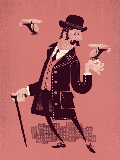 Esther Aarts » Giant Gentleman #illustration #poster