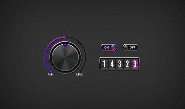 Counter dark knob switches ui Free Psd. See more inspiration related to Ui, Dark, Counter, Horizontal, Knob and Switches on Freepik.