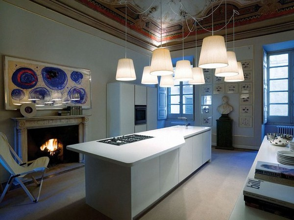 Kitchen with abstract painting #decor #kitchen #for #art #paintings