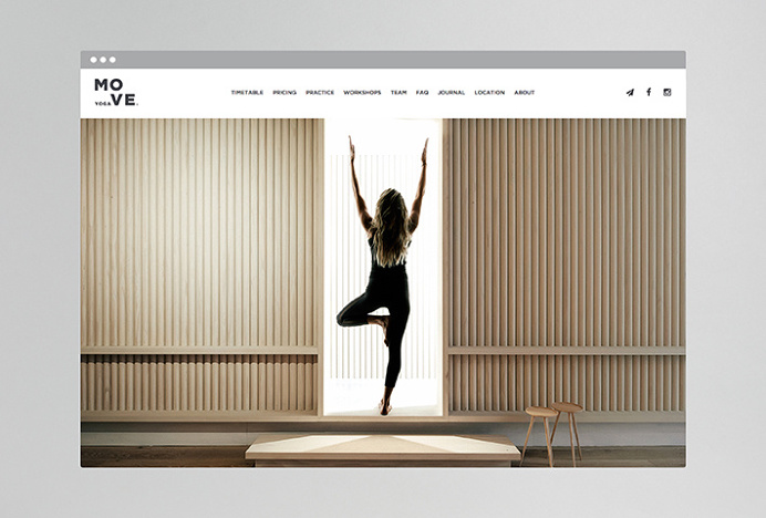 MOVE Yoga by Thomas Williams & Co. #website #web #web design