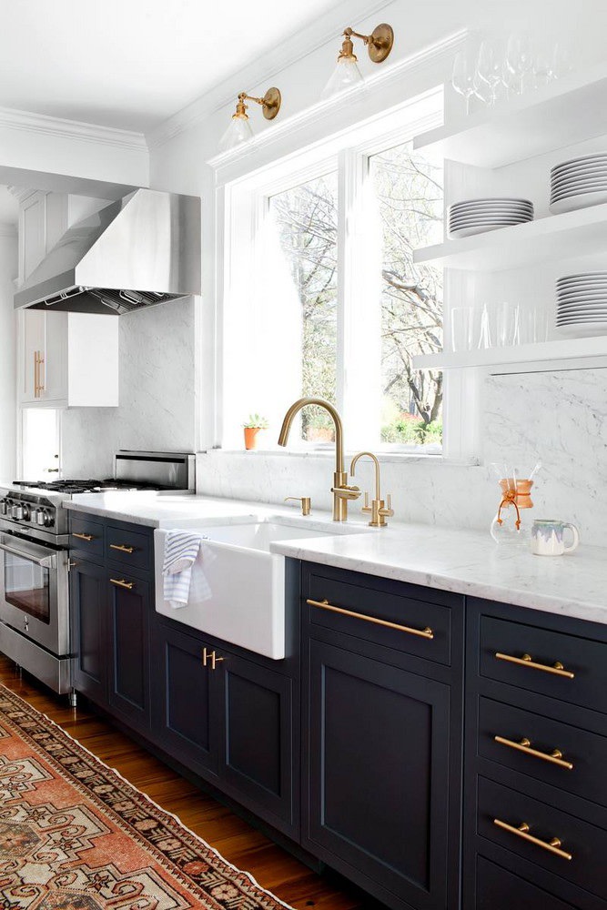 Brass And Marble Kitchen Makeover