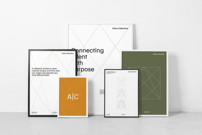 Aries Collective - Mindsparkle Mag To realize their brand's visual identity, Aries Collective enlisted a member of their portfolio—Grammar. #logo #packaging #identity #branding #design #color #photography #graphic #design #gallery #blog #project #mindsparkle #mag #beautiful #portfolio #designer