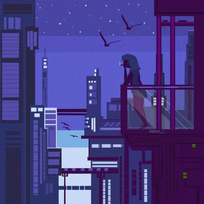 Lofi Midnight by purplepanda19