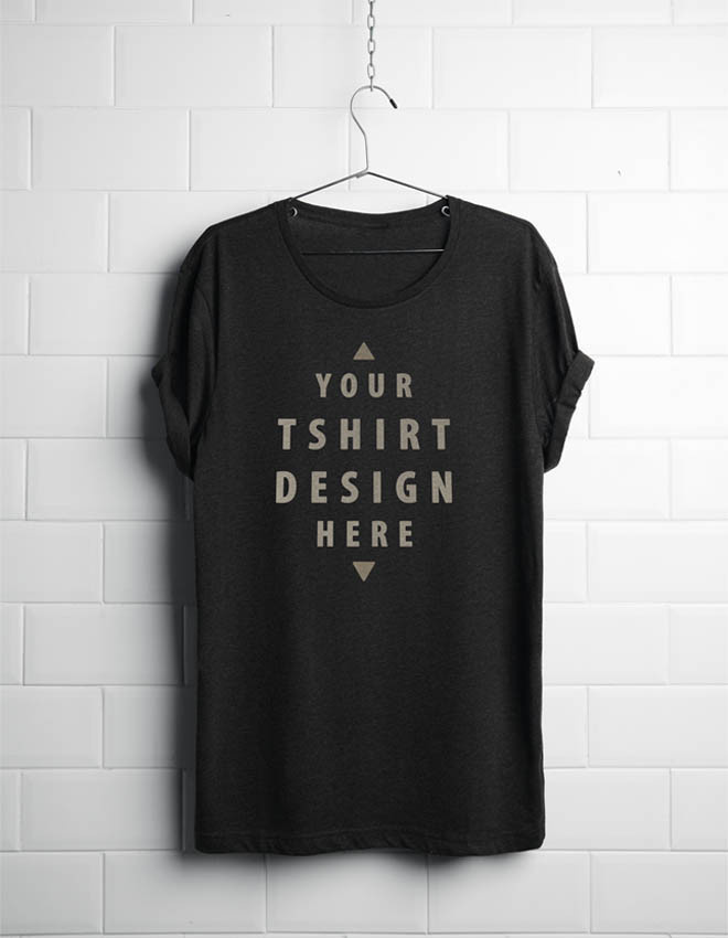 Free Hanging T-Shirt Mockup PSD