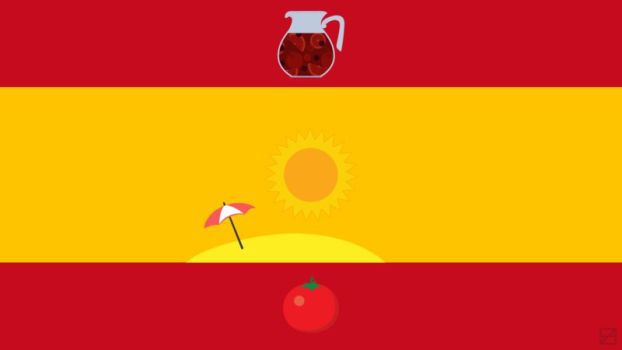 Famous Spain flag by Frederatic