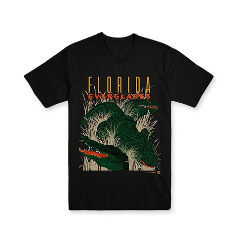 T-shirt Design #T-shirt #tshirt #shirtgraphic #band #vintage #florida #alligator #illustration