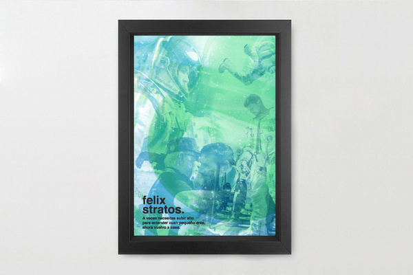 felix stratos - Felix Baumgartner #earth #illustration #identity #jump #poster #baumgartner #man #felix #moon