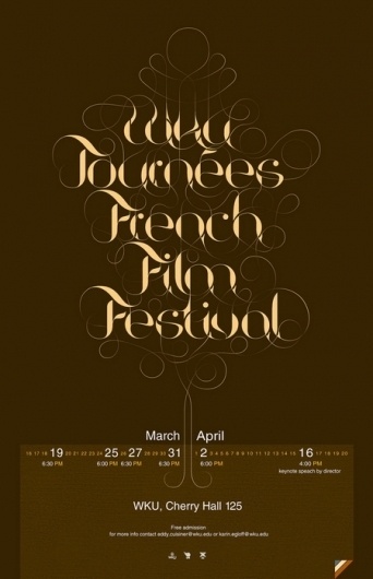 Breathtaking Typographic Posters | Smashing Magazine #design #swirls #poster #typography