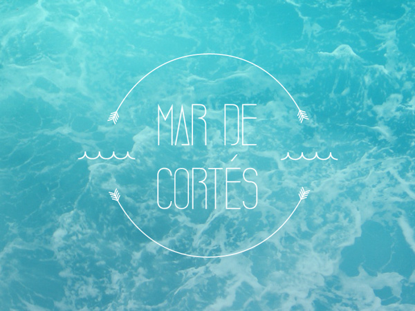 Mar de Cortés // Bahía Type #sonora #bay #mxico #sea #kestudio #type #blue #coast