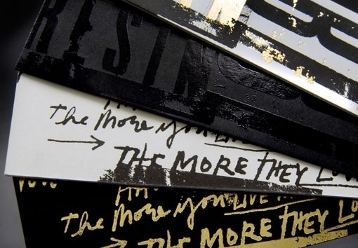 Design Work Life » NOTHING:SOMETHING: Resin Denim Branding Part 1 #typography