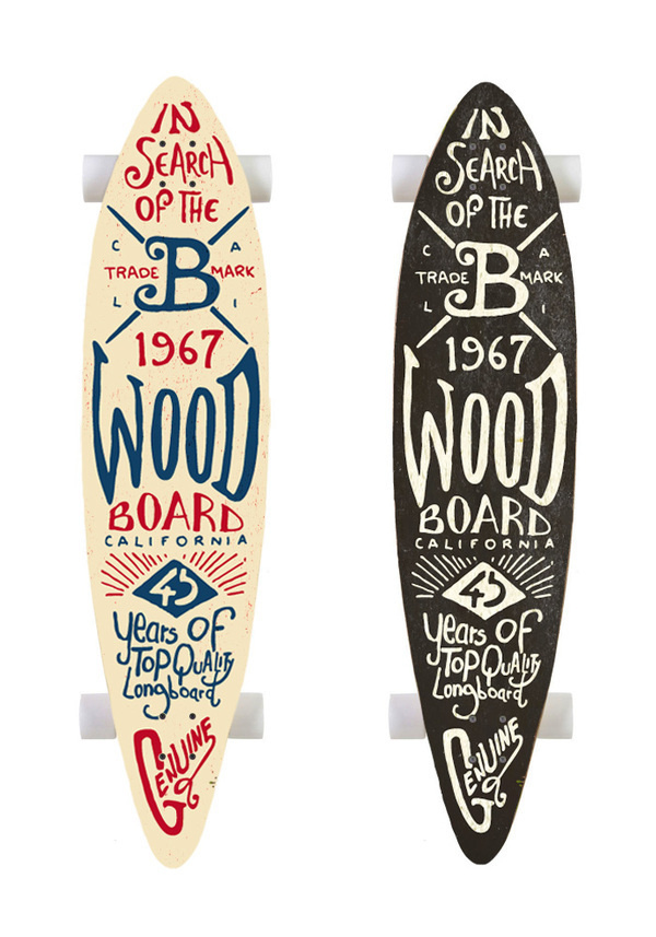 Graphic & hand-lettering boards #skateboard #longboard