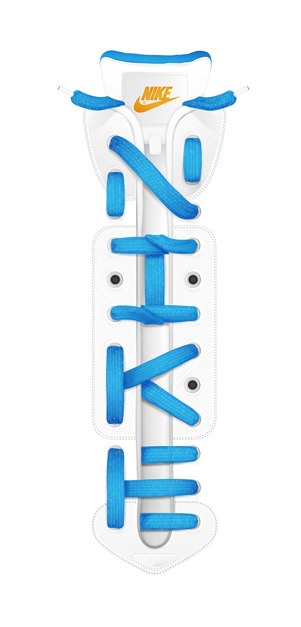 Nike laces lettering #laces #nike #lettering